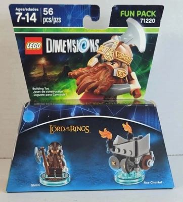 Lego Dimensions 71220 Señor de los Anillos GIMLI Divertido Pack/Hacha Carro Videojuego Foto 1 de 4