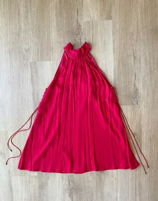 nb *NWT* HAUTE HIPPIE Red 100% Silk Mini Dress XS 0 2 - Image 1 of 4