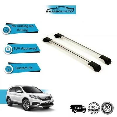 Top Roof Rack Cross Bars Rails Alu SET FIT For HONDA CRV CR-V, 2013-2019 (GREY) - Imagem 1 de 4