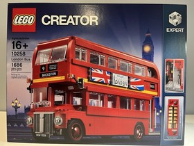 New LEGO 10258 CREATOR: London Bus, Retired, Sealed In Damaged Box