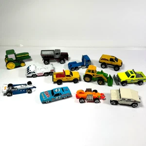 Vintage Hot Wheels Konvolut 12 Autos Busse LKW Fahrzeug Transport Ausrüstung Kinder - Bild 1 von 7