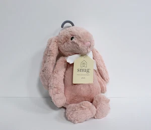Juguete suave para bebé de peluche de conejito rosa malva cómodo animal de peluche Lovey 12" mediano - Imagen 1 de 4