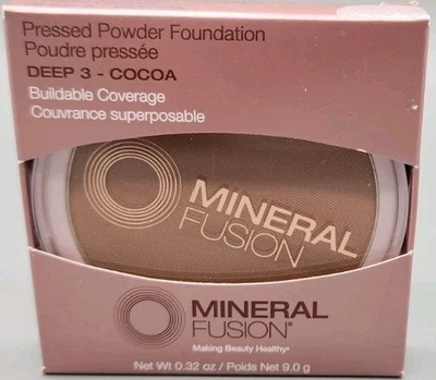 Mineral Fusion Pressed Powder Foundation Compact Deep 3 Cocoa 0.32oz - Image 1 of 4