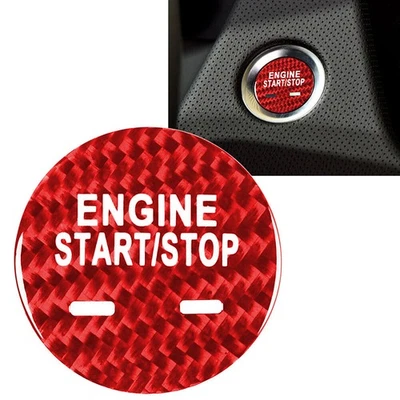 Guarnizione pulsante stop avviamento motore rosso per Cadillac XTS XT5 CT6 SRX CTS CT6 GL8 XE BC - Immagine 1 di 4