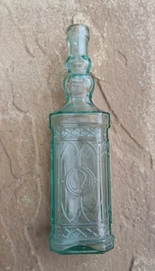 La Mediterranea Genie Recycled Green Glass Hand Made In Spain Bottle - Picture 1 of 3