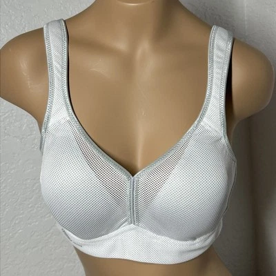 Anita Wireless Sports Bra 34AA White Air Control White Wide Strap - Image 1 of 4