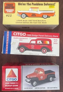 CITGO DIE CAST PICKUP DODGE PANEL CAMIÓN FORD RANCHERO BANK - Imagen 1 de 11