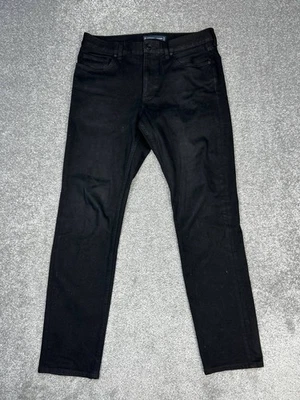 Pantalones de mezclilla orgánicos elásticos de 4 vías Everlane Uniform The Slim para hombre 33 algodón negro 34x32 Foto 1 de 4