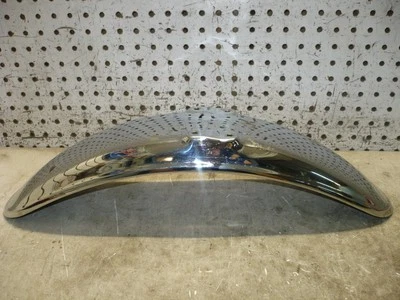 YAMAHA 1985 84 85 VIRAGO 1000 XV1000 FRONT WHEEL FENDER COVER CHROME OEM - Image 1 of 4