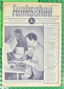 Funkschau Ingenieur-Ausgabe - Zeitschrift - Heft 10 / 1952 - Funktechnik - Vinta - Picture 1 of 2