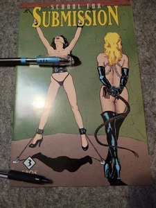 School for Submission 3 1996 John Gallagher Fantagraphics Lock bdsm bizarre dom - Picture 1 of 5