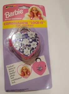 Vintage Barbie Bicycle Accessory. COMBINATION lock.Protect your Bike with style. - Picture 1 of 6