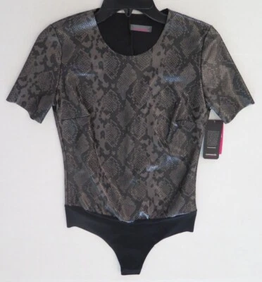 Body Commando BDS018 SN40 para mujer talla M gris estampado de serpiente imitación cuero $108+  Foto 1 de 4