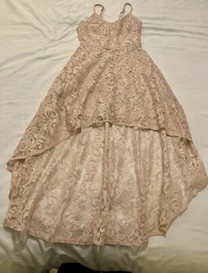 Ax Paris Pink Lace Dress Size 8 Wedding Guest or Party Dress - Picture 1 of 13