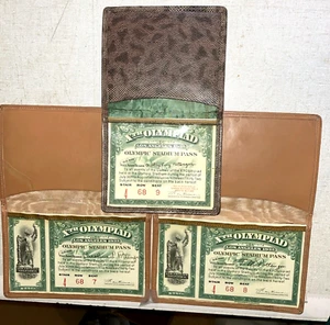 3 1932 LA Xth Olympiad - Olympic Stadium Full 16-Day Pass Lot - Adjacent Seats - Picture 1 of 9