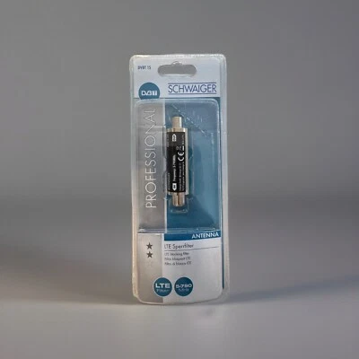 Filtro di blocco SCHWAIGER LTE 5-790 MHZ IEC antenna cavo coassiale presa spina DVBT15