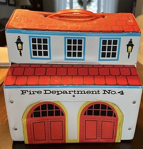 Vintage Ideal Firehouse Number 4 Play Set - Picture 1 of 3