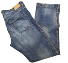 Calvin Klein Jeans Mens W38 L34 Straight Fit Blue Denim Pockets Casual Cotton