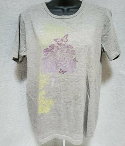 Basic Editions Womens Shirt Top Blouse Size XL X Large Multicolor Butterfly - Picture 1 of 12
