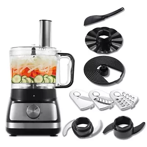8-in-1 Küchenmaschine Zerkleinerer Chopper Schneidescheibe Knethacken 800W - Bild 1 von 7