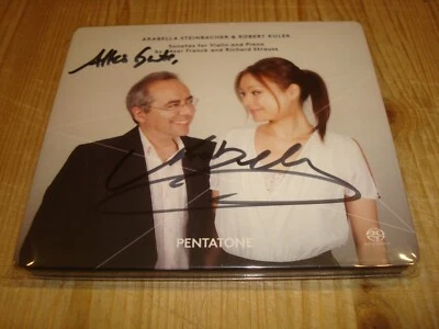 ARABELLA STEINBACHER Franck Strauss Violin Sonatas PENTATONE SACD NEW Signed - Bild 1 von 2