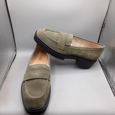 Mocasines NYDJ Heidi para mujer 8,5 M suela de gamuza aguacate verde Foto 1 de 4