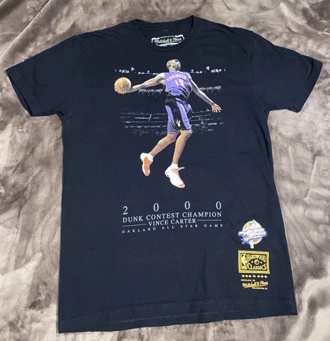 VTG 2000 Mitchell & Ness Vince Carter NBA Slam Dunk Contest Champion T-Shirt Med Cover