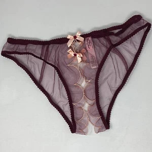 Agent Provocateur Lorna Burgundy Ouvert Brief AP5 Extra Large New - Picture 1 of 10