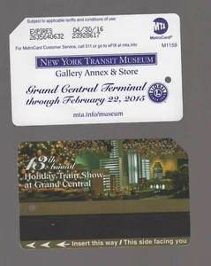 2015 HOLIDAY TRAIN SHOW AT GRAND CENTRAL METROCARD Metro Card exp.2016 - Picture 1 of 1
