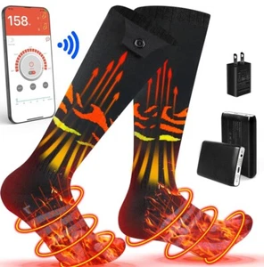 7.4V 5000mAh Battery Rechargeable Electric Heated Socks (Size : M) - Picture 1 of 8