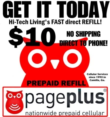 Page Plus $10 Refill DIRECT ELECTRONIC FAST to PHONE TRUSTED 25yr USA SELLER  - Image 1 of 3