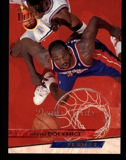 1993 Fleer Ultra #59 Olden Polynice Pistons UVA 8 - NM/MT - Image 1 of 1