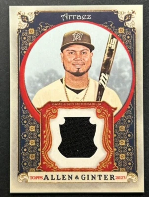 2023 Topps Allen & Ginter - Luis Arraez #AGRB-LA Miami Marlins - Patch - Image 1 of 2