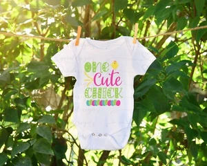 One Cute Chick Easter Baby All Sizes Clothing Outfits bodysuit - Picture 1 of 1