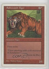 1997 Magic: The Gathering - Core Set: 5th Edition Sabretooth Tiger 9gc