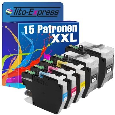 TITO-EXPRESS Patronen für Brother MFC-J 5730DW MFC-J 5930DW MFC-J 6530DW MFC-J 6935DW LC-3219
