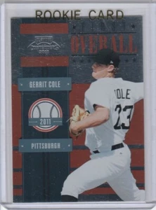 Tarjeta de novato Gerrit Cole #1 selección del draft béisbol RC 2011 Playoff Contenders ¡RC! - Imagen 1 de 2