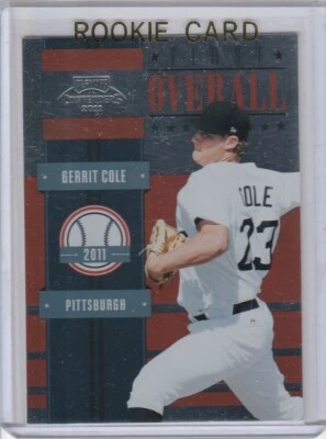 GERRIT COLE #1 DRAFT PICK ROOKIE CARD Baseball RC 2011 Playoff Contenders RC! - Image 1 of 2