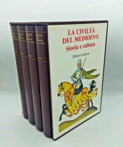 "DIE ZIVILISATION DES MITTELALTERS Geschichte und Kultur - 4 Bände" Laterza 1991 Schatulle - Bild 1 von 11