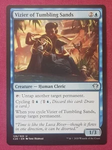 Magic The Gathering COMMANDER 2020 C20 VIZIER OF TUMBLING SANDS blue card MTG - Picture 1 of 2