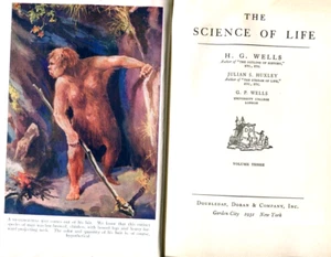 THE SCIENCE OF LIFE Vol 3 H G Wells & Julian Huxley Vintage HB 1931 Illustrated - Picture 1 of 5