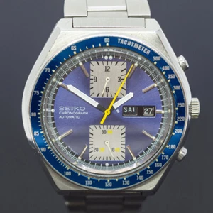 Reloj Seiko 6138-0030 Kakume Cronógrafo Tío Seiko Banda Fecha Día Japonés #6... - Imagen 1 de 9