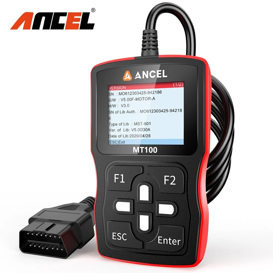 ANCEL MT100 Motorcycle Diagnostic Scan Tool Code Reader ABS Engine Code Scanner
