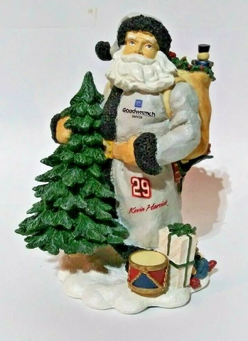 Kevin Harvick Santa 's Friend 7 1/2” Figurine Christmas Memory Co Cover