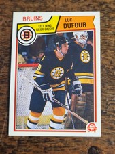 1983-84 O-PEE-CHEE NHL HOCKEY #48 LUC DUFOUR RC ROOKIE BOSTON BRUINS