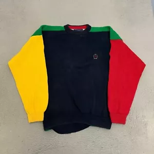 Vintage Tommy Hilfiger Sweater Mens Size XL Colorblock Pullover *READ* - Picture 1 of 10