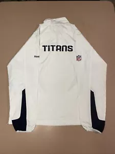REEBOK ON FIELD TENNESSEE TITANS 1/4 ZIP WINDBREAKER JACKET SIZE SMALL! - Picture 1 of 22