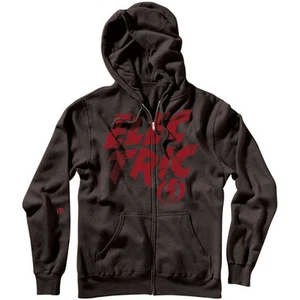 Sudadera con capucha eléctrica visual KLASH negra roja símbolo de relámpago para hombre - Imagen 1 de 1