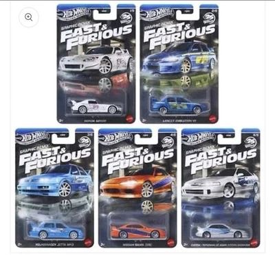 '25 Hot Wheels Walmart Exclusive Silver Series Fast & Furious Graphic Remix BNOC - Image 1 of 4