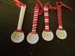 4 Weihnachts Schneemann Rührlöffel heiße Schokolade  - Bild 1 von 2